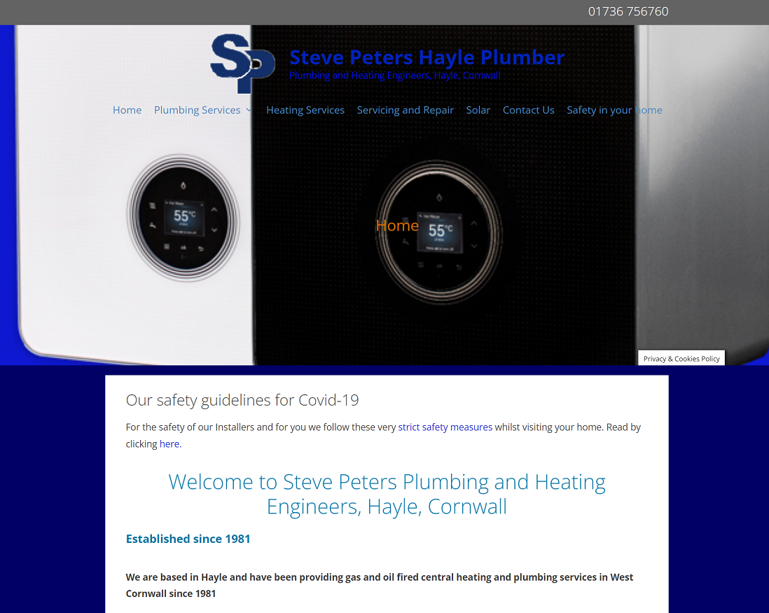 Steve Peters Hayle Plumber